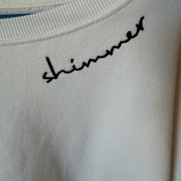 Anthropologie Pilcro Embroidered “Shimmer” Sweatshirt - Picture 3 of 5